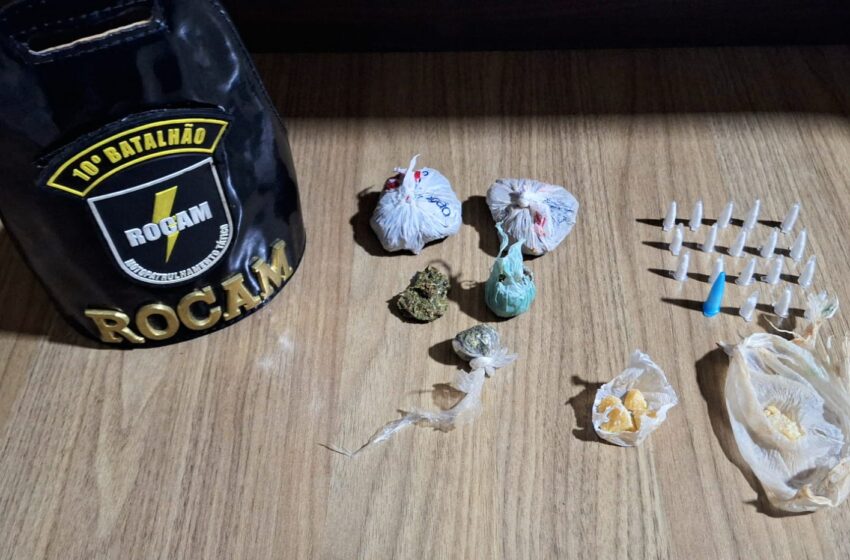  Rocam apreende adolescente com drogas em Apucarana; sétimo flagrante