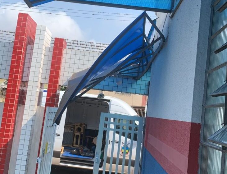  Temporal causa prejuízos na rede municipal de educação de Apucarana