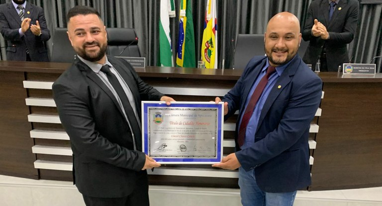  Câmara de Apucarana entrega Título de Cidadão Honorário para Eliezer Canela