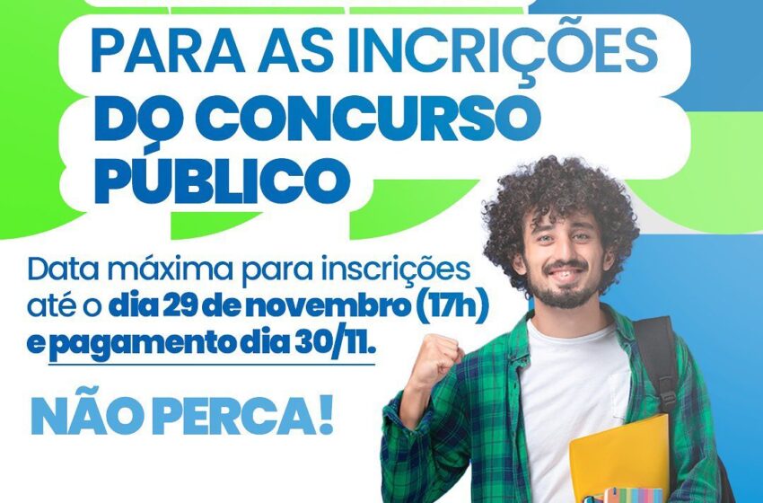  Inscrições para o concurso público da prefeitura de Cândido de Abreu