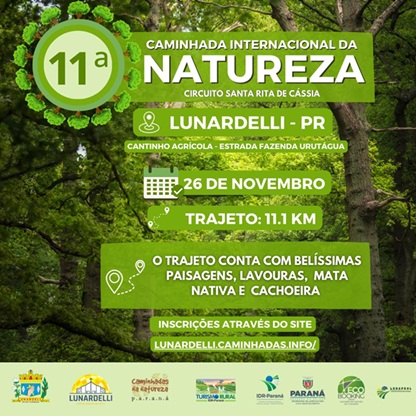  11° Caminhada Internacional da Natureza em Lunardelli