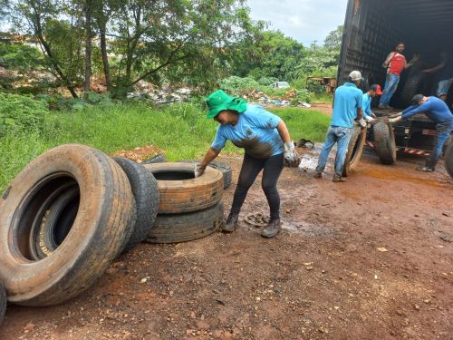  Prefeitura de Faxinal destina mais 10 toneladas de pneus inservíveis para reciclagem