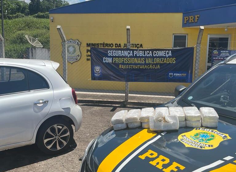  Polícia Rodoviária Federal apreende 15kg de pasta base de Cocaína em Mauá da Serra