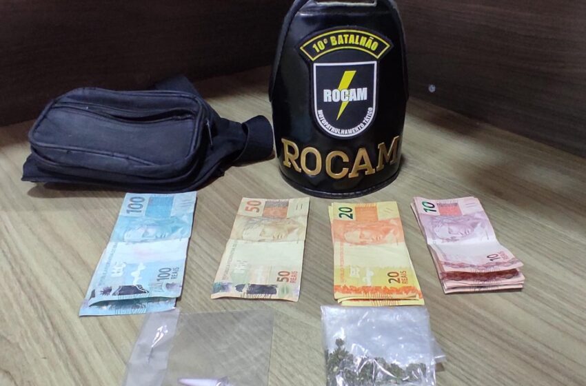  Rocam de Apucarana prende homem envolvido com o tráfico de drogas