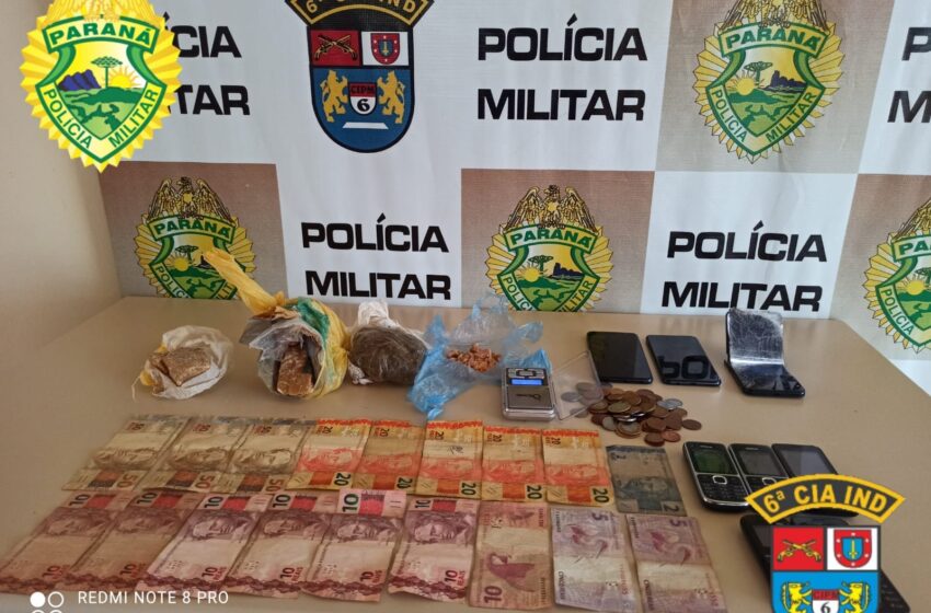  PM de Faxinal prende três homens envolvidos com o tráfico de drogas