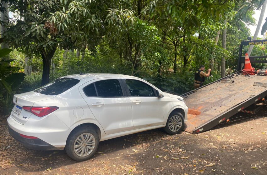  PM de Apucarana recupera carro furtado em Ortigueira