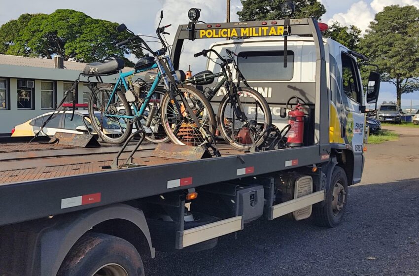  PM recolhe bicicletas motorizadas em Apucarana