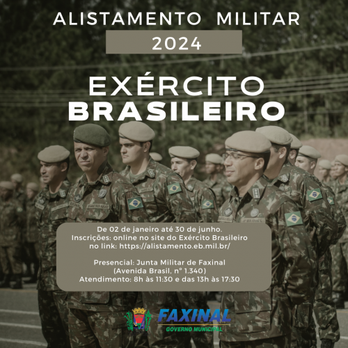  Jovens que completam 18 anos em 2024 devem fazer o alistamento militar até 30 de junho