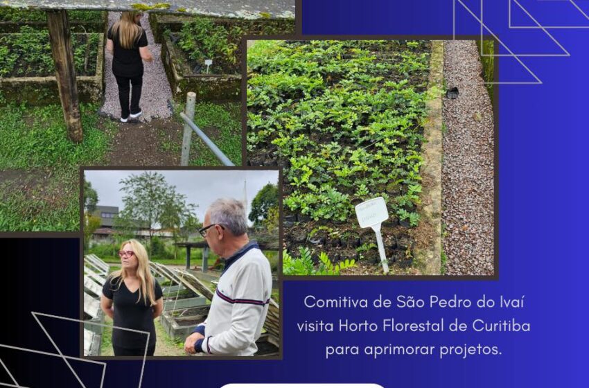  Comitiva de São Pedro do Ivaí visita Horto Florestal de Curitiba para aprimorar projetos