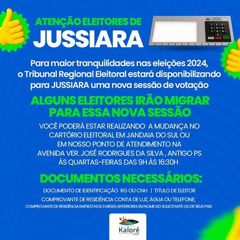  TRE disponibiliza nova sessão de votação instalada em Jussiara