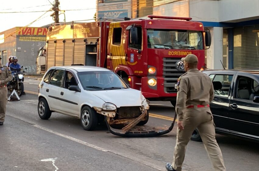  Engavetamento é registrado em Apucarana na Avenida Minas Gerais