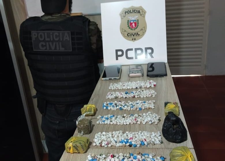  Polícia Civil de Arapongas apreende quase mil pedras de crack