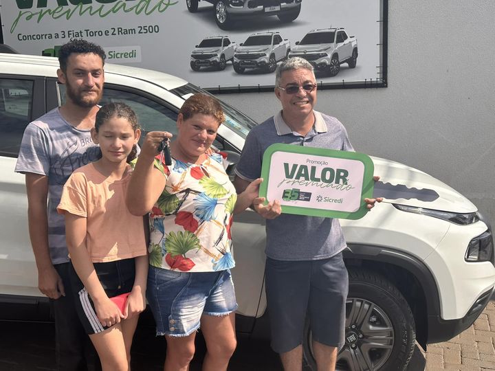  Morador de Bom Sucesso ganha Fiat Toro da Promoção Sicredi Valor Sustentável