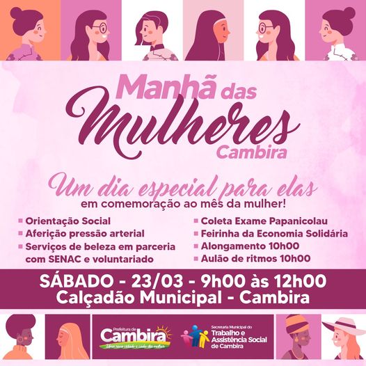  Manhã com as Mulheres em Cambira será realizada neste sábado