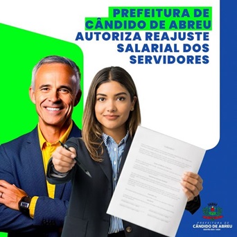  Prefeitura de Cândido de Abreu autoriza reajuste salarial dos servidores