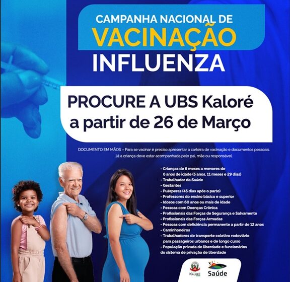  Kaloré realiza a Campanha Nacional de Vacinação