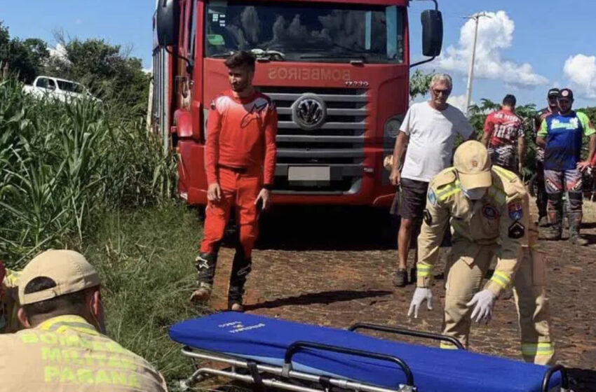  Acidente entre moto e carro deixa dois feridos no Jacutinga em Ivaiporã