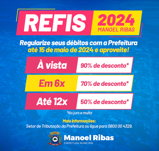  Manoel Ribas – Refis 2024