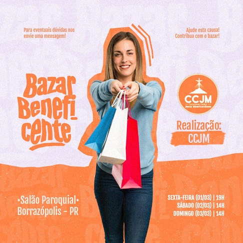  CCJM realiza em Borrazópolis “Bazar Beneficente