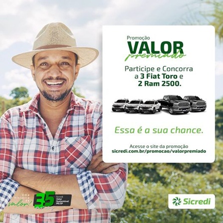  Participe da Promoção Valor Premiado da Sicredi Valor Sustentável