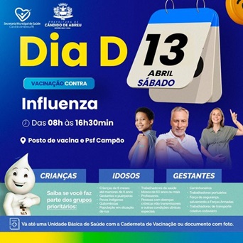  Dia D contra a influenza em Cândido de Abreu