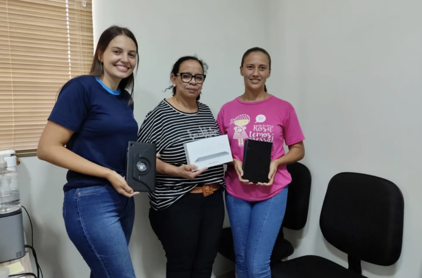  Prefeitura de Marilândia do Sul entrega tablets para Agentes Comunitários de Saúde
