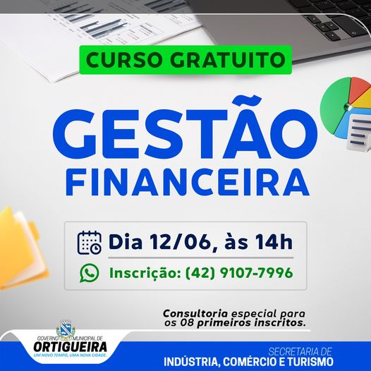  Aberta inscrições para curso gratuito de Gestão Financeira em Ortigueira