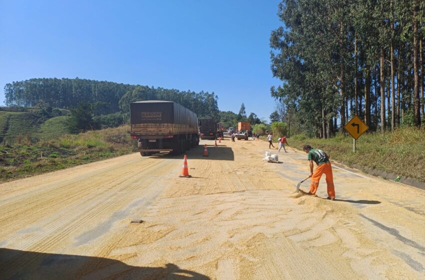  PRF atende sinistro na BR 376, Km 326, município de Ortigueira