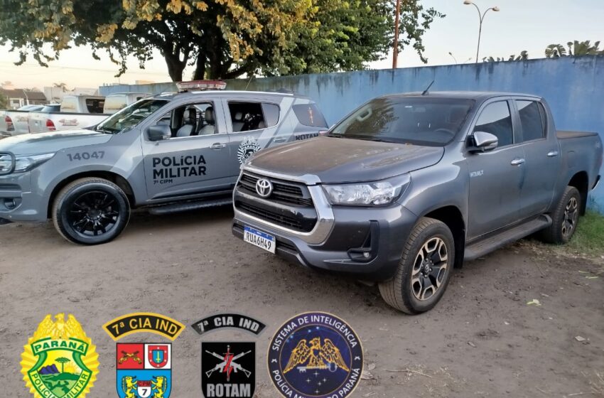  Hilux furtada em Londrina é encontrada em Arapongas