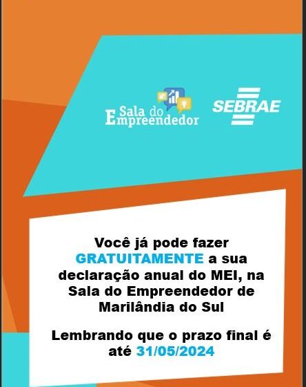  Prazo para entregar declaração de renda termina dia 31/5 em Marilândia do Sul