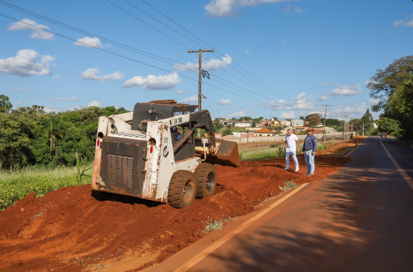  Prefeitura inicia implantação de pista de caminhada para famílias do Pirapó