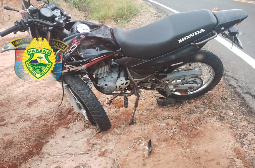  Motociclista morre e garupa fica ferido após acidente em Rio Branco do Ivaí