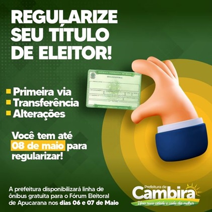  Comunicado aos eleitores de Cambira