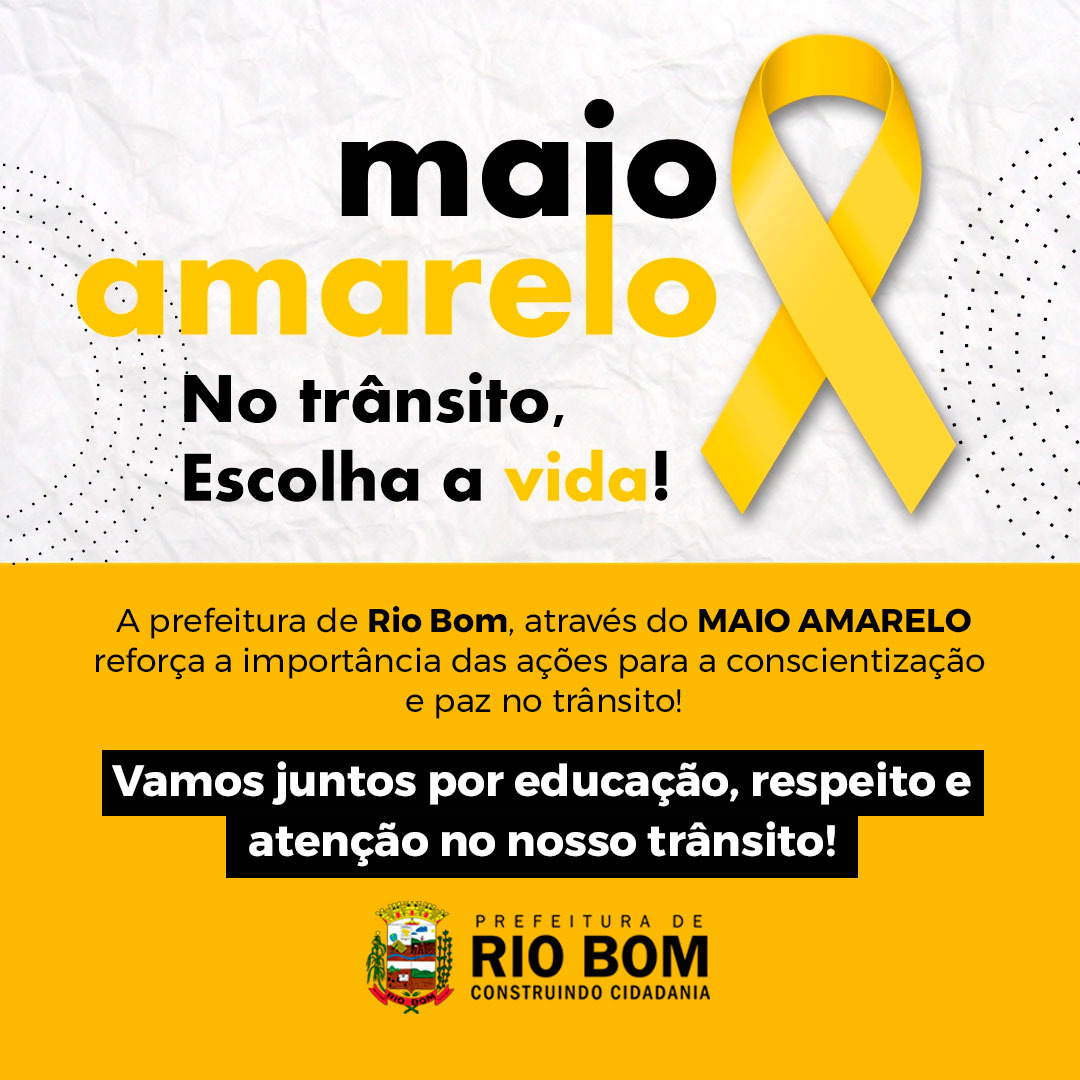 RIO BOM - Maio Amarelo
