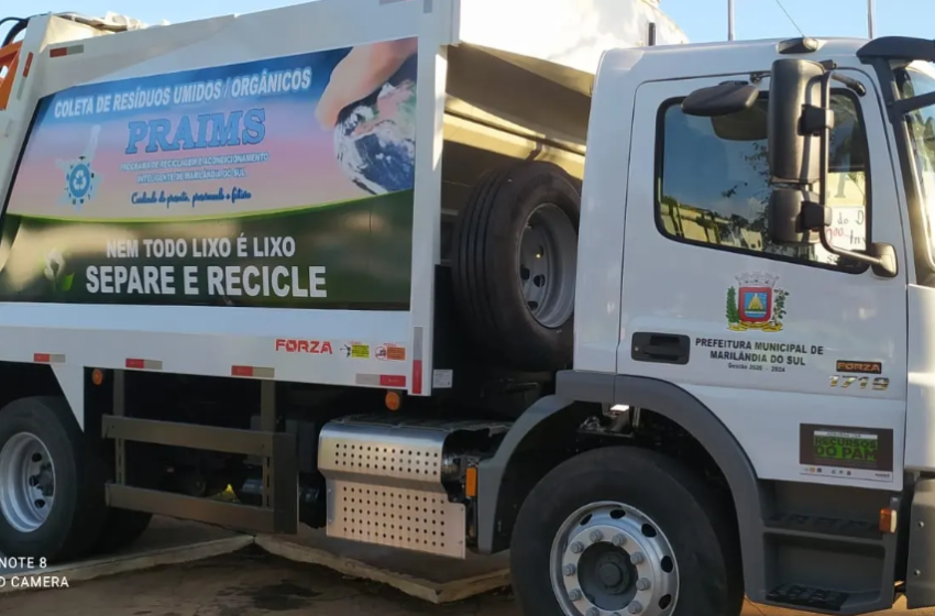  Coleta seletiva de lixo de Marilândia do Sul ganha novo caminhão