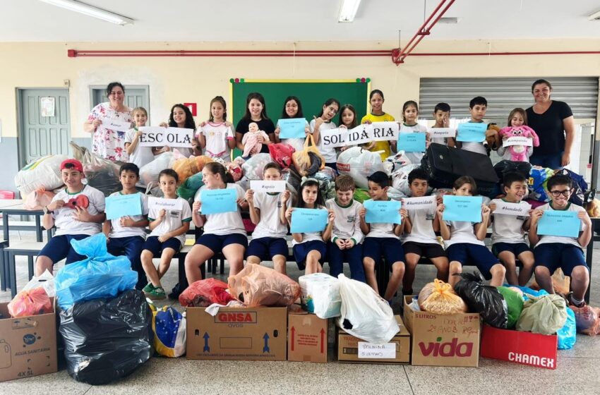  Posto de Brigada Comunitária de Reserva receme meia tonelada de mantimentos para Rio Grande do Sul