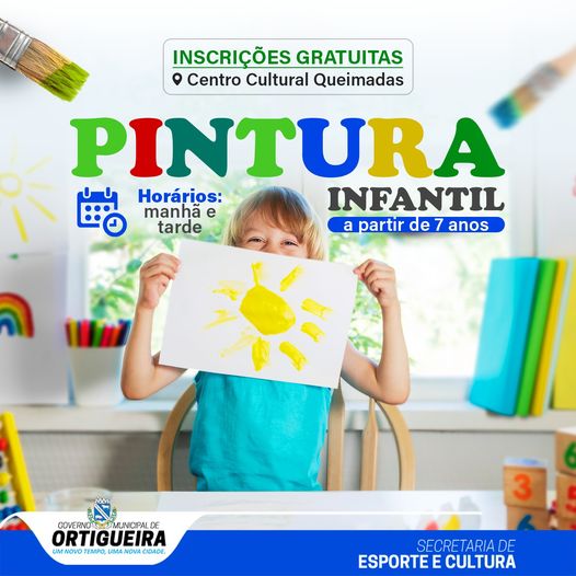  Ortigueira abre inscrições para aulas de Pintura Infantil