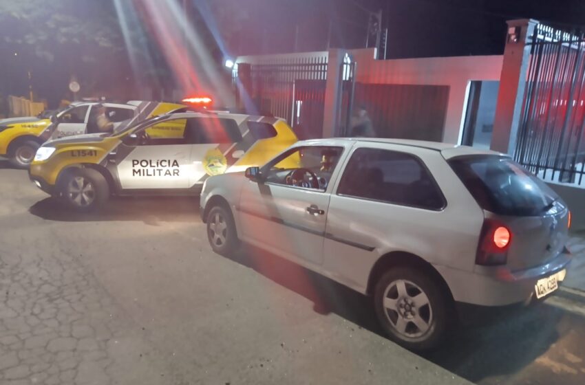  PM recupera carro furtado em Arapongas e prende homem em Marilândia do Sul