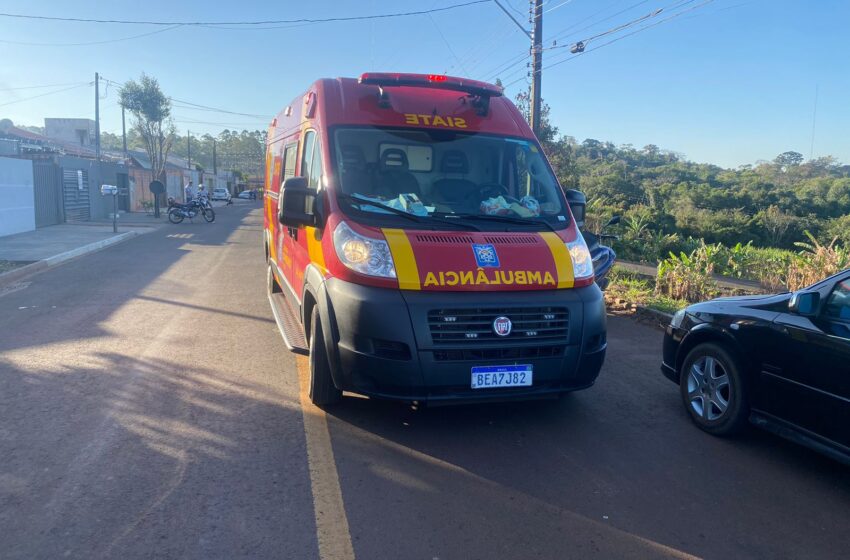  Mãe e filha ficam feridas após queda de moto em Apucarana