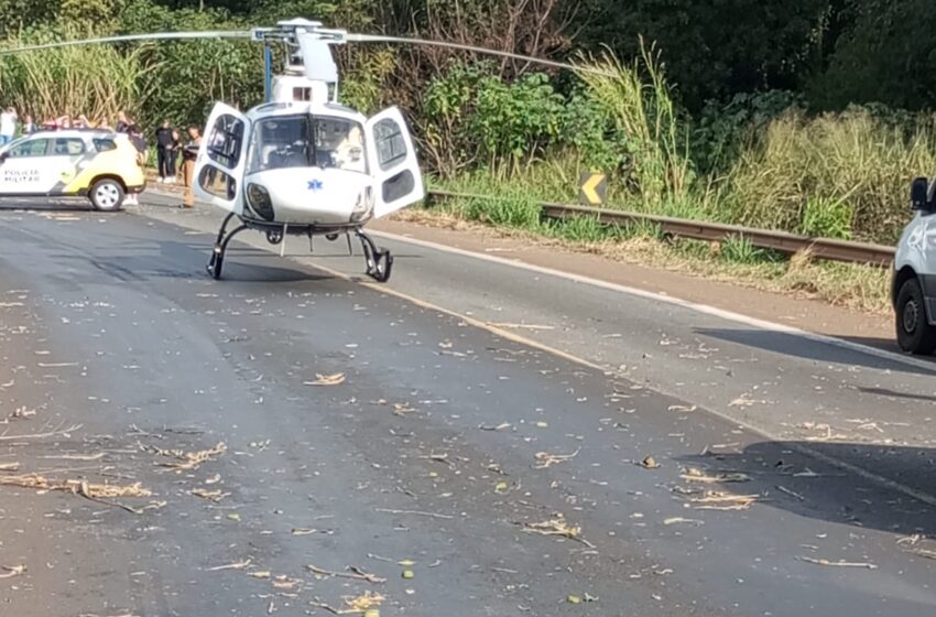  Grave: Duas pessoas ficam feridas na BR-376