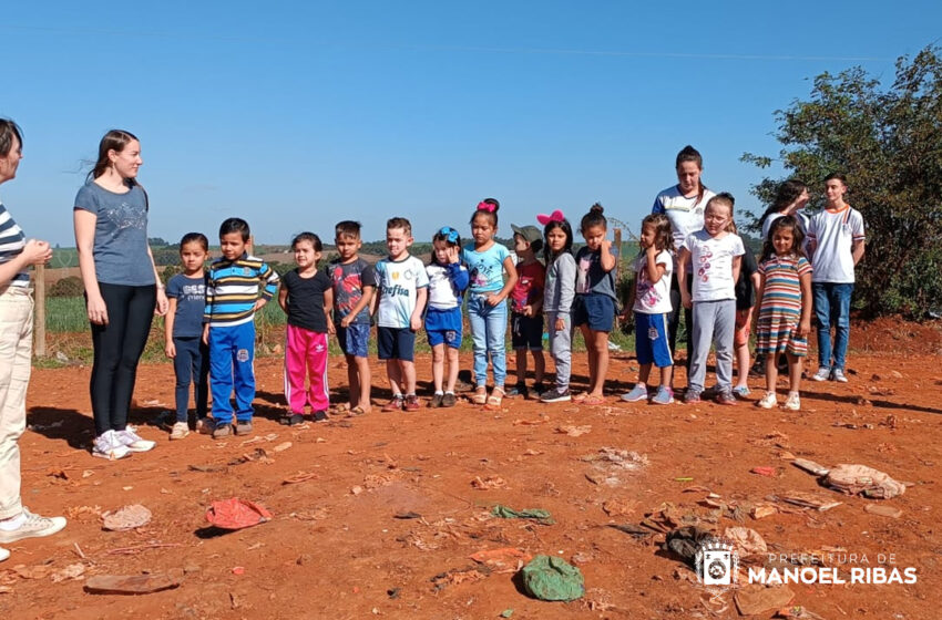  Crianças do CMEI de Manoel Ribas conhecem o aterro sanitário municipal