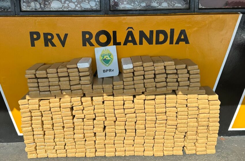  PRE prende casal que transportava mais de 270 Kg de maconha em Rolândia