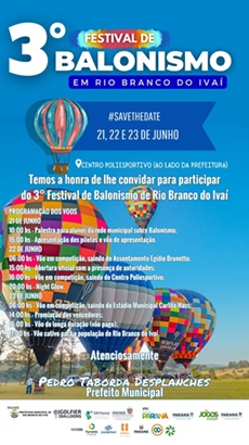  3º festival de balonismo de Rio Branco do Ivaí