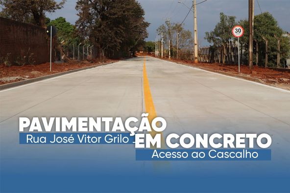  Jardim Alegre realiza pavimentação em concreto na Rua José Vitor Grilo