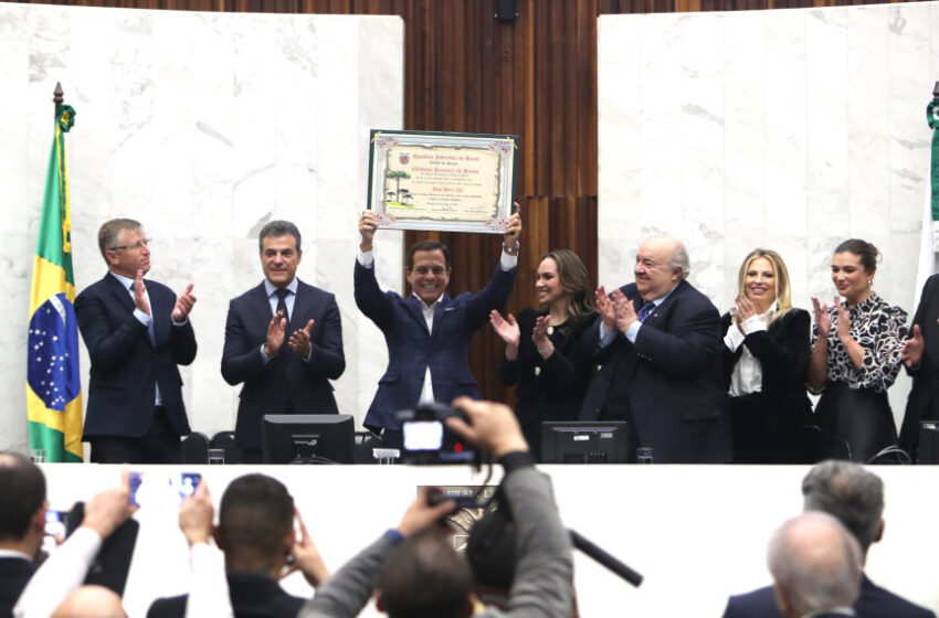  João Dória, ex-governador de São Paulo, recebe título de Cidadão Honorário do Paraná