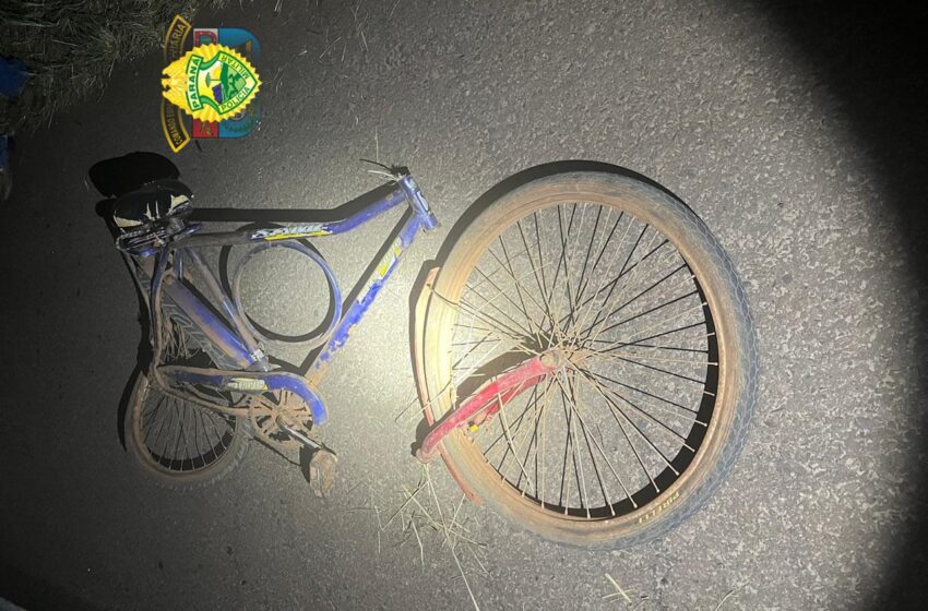  Ciclista é atropelado na PR-444 em Apucarana