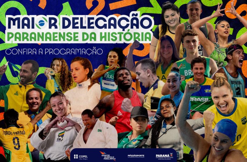  Maior delegação da história: veja o calendário dos 63 atletas e técnicos do Paraná em Paris
