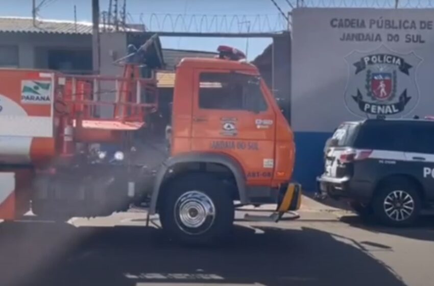  Princípio de incêndio na Cadeia Pública de Jandaia do Sul é controlado com rapidez