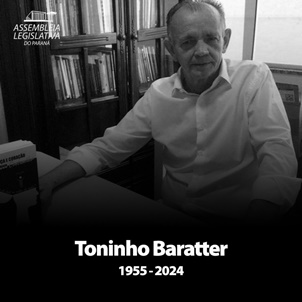  Assembleia Legislativa do Paraná lamenta a morte do ex-deputado Antonio Carlos Baratter