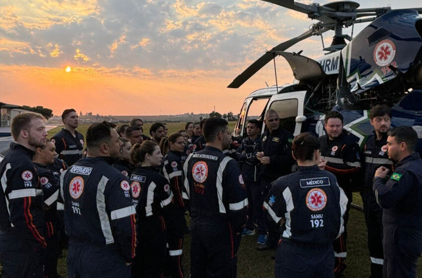  Curso capacita médicos e enfermeiros para atendimento aeromédico com helicópteros